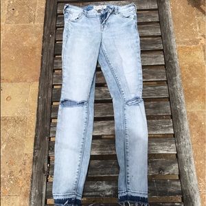 Bullhead denim co. Acid wash skinny jeans